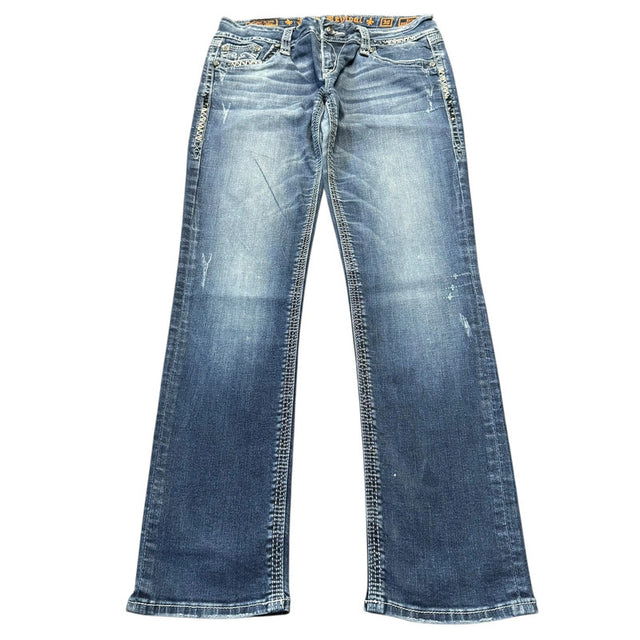 Rock revival women designer low waist slim fit jeans(w30)