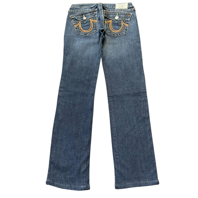 True Religion slim fit mid Rise women designer jeans(w28)