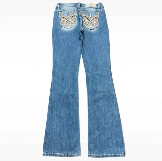 Miss me bootcut low waist women designer jeans(w29)