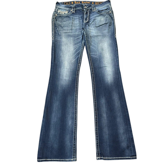 Rock Revival bootcut low waist women designer jeans(w29)