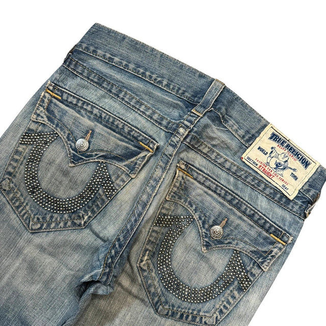 True religion baggy/stright leg unisex designer jeans(w31