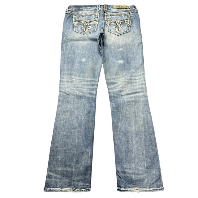 Rock Revival Straight leg low waist women designer jeans(w31)