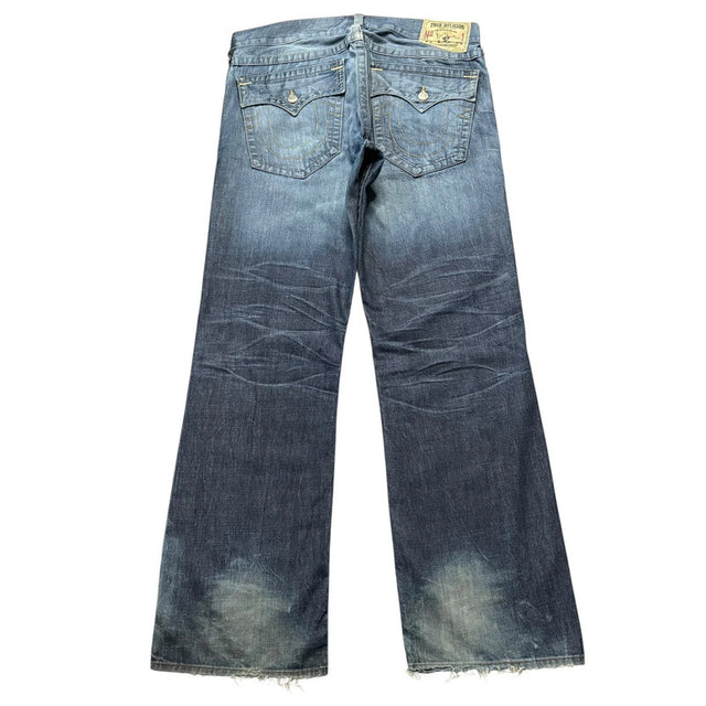 True Religion baggy/straight leg unisex designer jeans(w38)