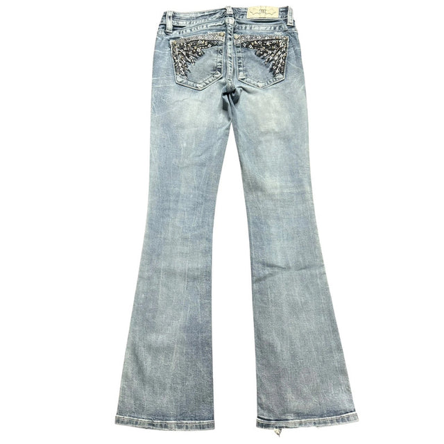 Miss me flared/bootcut low waist women designer jeans(w25)