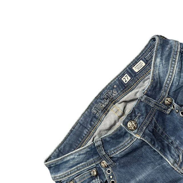 Miss me low waist mini designer Jeans skirt(w27)