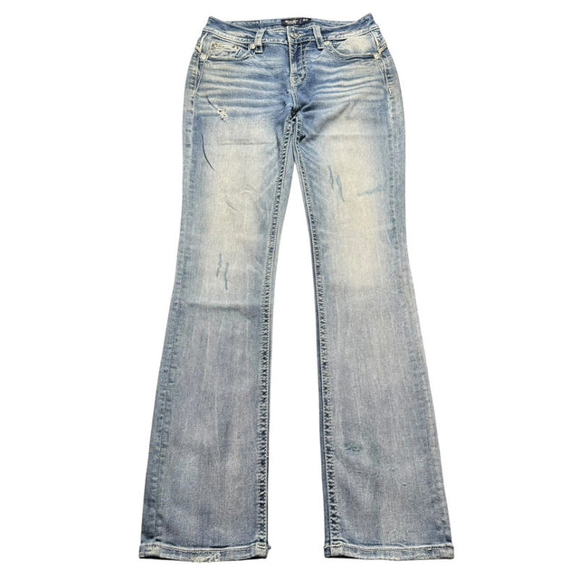 Miss me straight leg low waist women designer Jeans(w28)