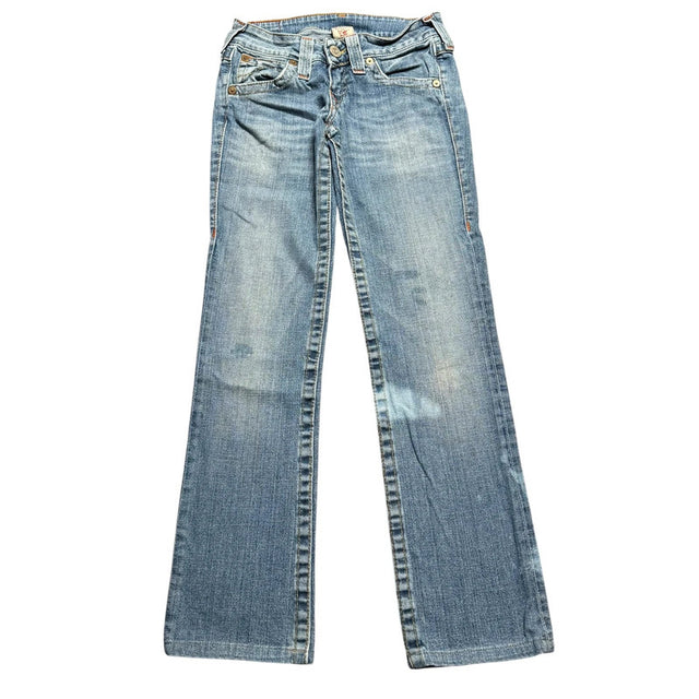 True Religion straight leg low waist women designer Jeans(w26)