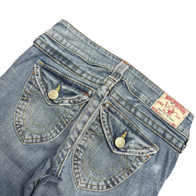 True Religion straight leg low waist women designer Jeans(w26)