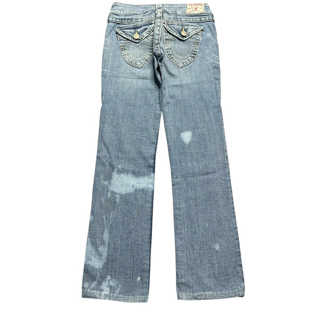 True Religion straight leg low waist women designer Jeans(w26)