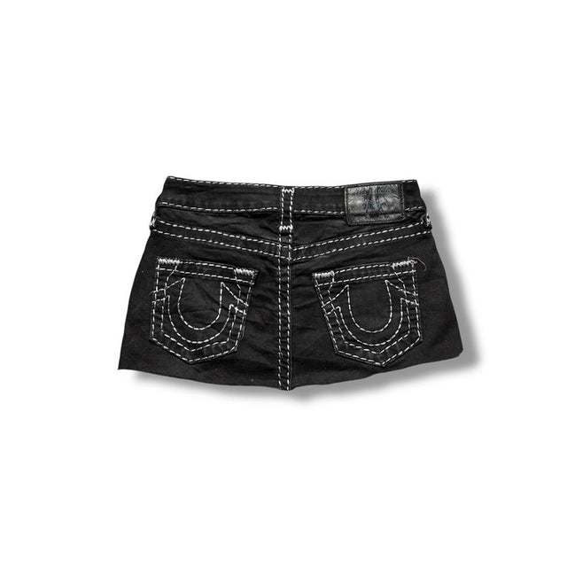 True Religion mini women designer jeans skirt(w25)