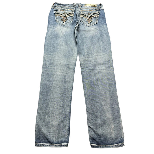 Rock revival women designer skinny jeans(w30)