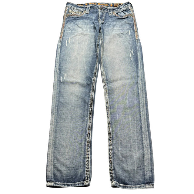 Rock revival women designer skinny jeans(w30)