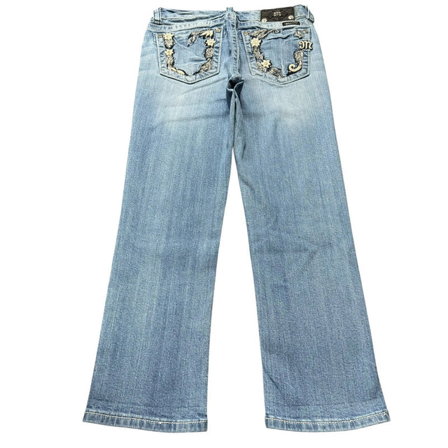 Miss me straight leg low waist women designer jeans(w27)
