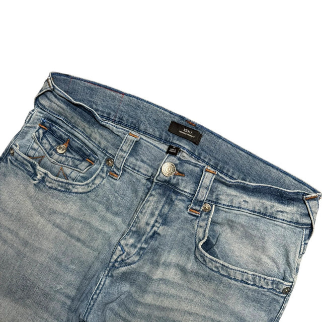 True Religion relaxed straight leg unisex designer jeans(w32)