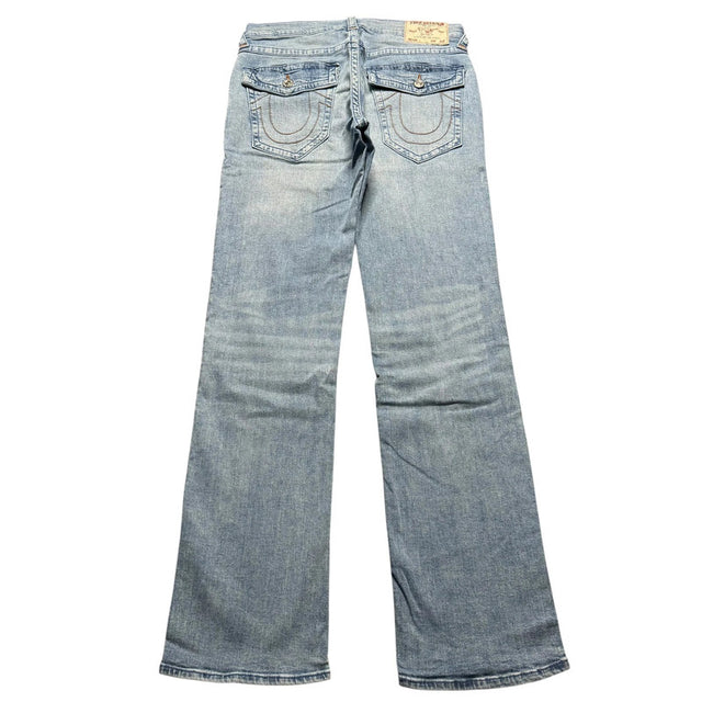 True Religion relaxed straight leg unisex designer jeans(w32)