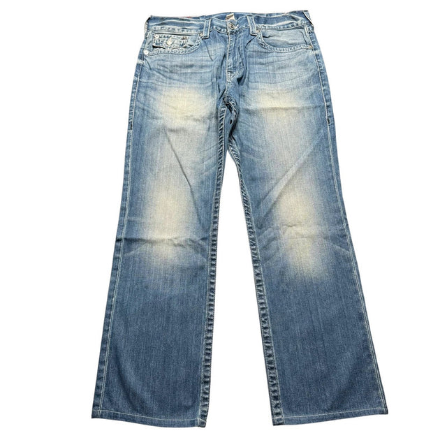 True Religion relaxed straight leg unisex designer jeans(w36)