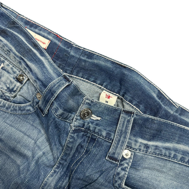True Religion relaxed straight leg unisex designer jeans(w36)
