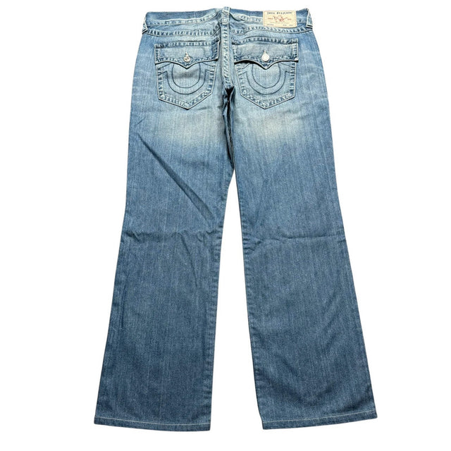 True Religion relaxed straight leg unisex designer jeans(w36)