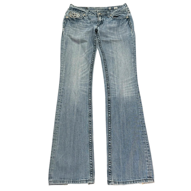 Miss me flared/bootcut low waist women designer jeans(w28)