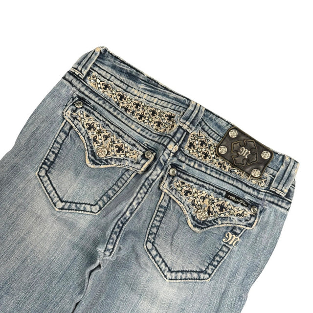 Miss me flared/bootcut low waist women designer jeans(w28)