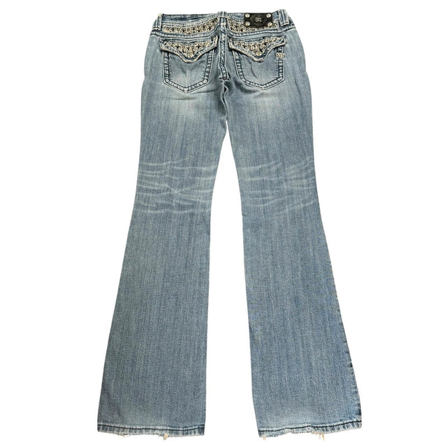 Miss me flared/bootcut low waist women designer jeans(w28)