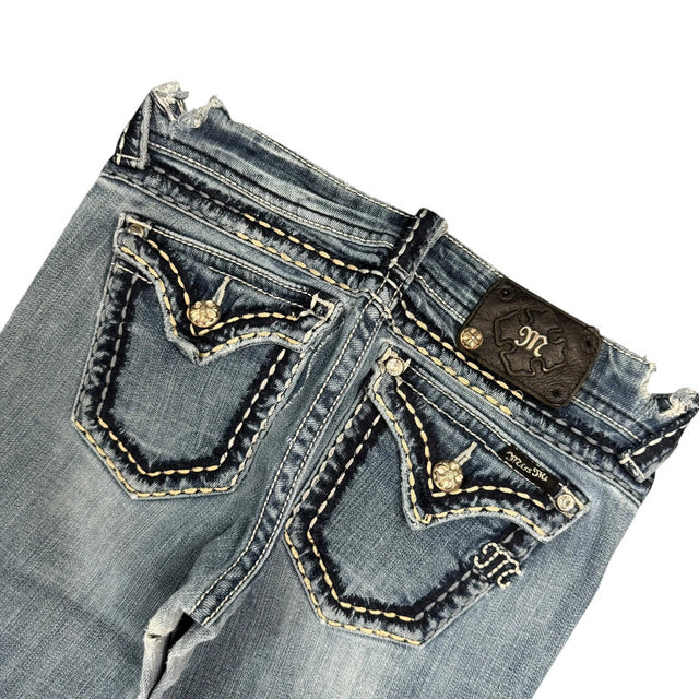 Miss me flared/bootcut low waist women designer jeans(w27)