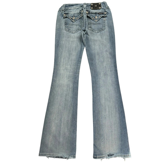 Miss me flared/bootcut low waist women designer jeans(w30)