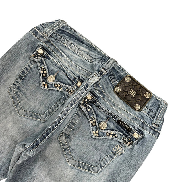 Miss me flared/bootcut low waist women designer jeans(w30)