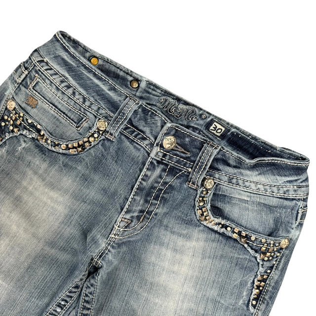 Miss me flared/bootcut low waist women designer jeans(w30)