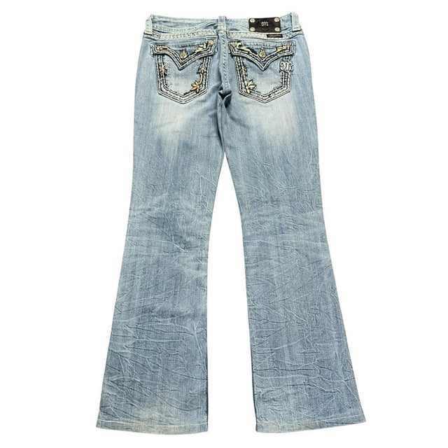 Miss me flared/bootcut low waist women designer Jeans(w28)