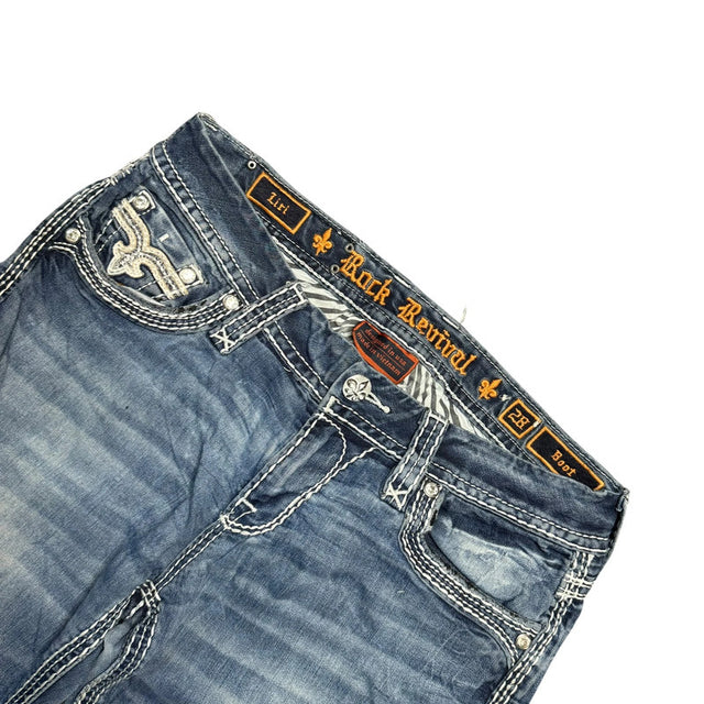 Rock Revival flared/bootcut low waist women designer jeans(w28)