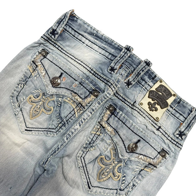 Rock revival flared/bootcut low waist women designer jeans(w30)