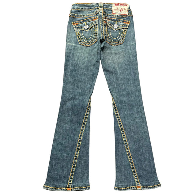 True Religion flared/bootcut low waist women designer jeans(w24)