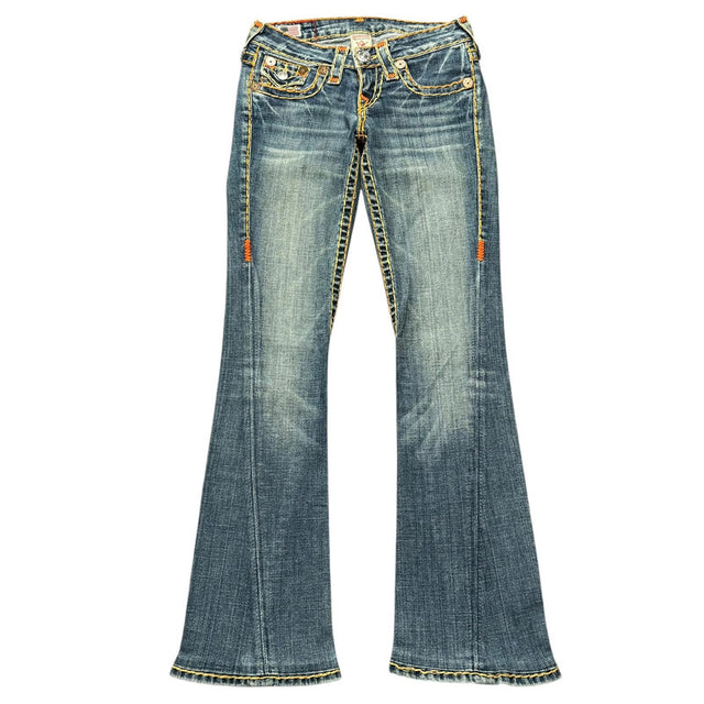 True Religion flared/bootcut low waist women designer jeans(w24)
