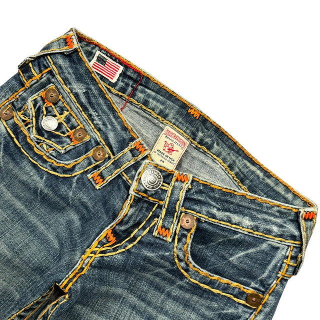 True Religion flared/bootcut low waist women designer jeans(w24)