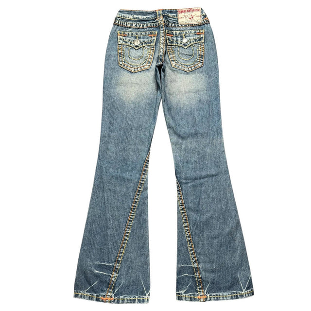 True Religion flared/bootcut low waist women designer jeans(w26)