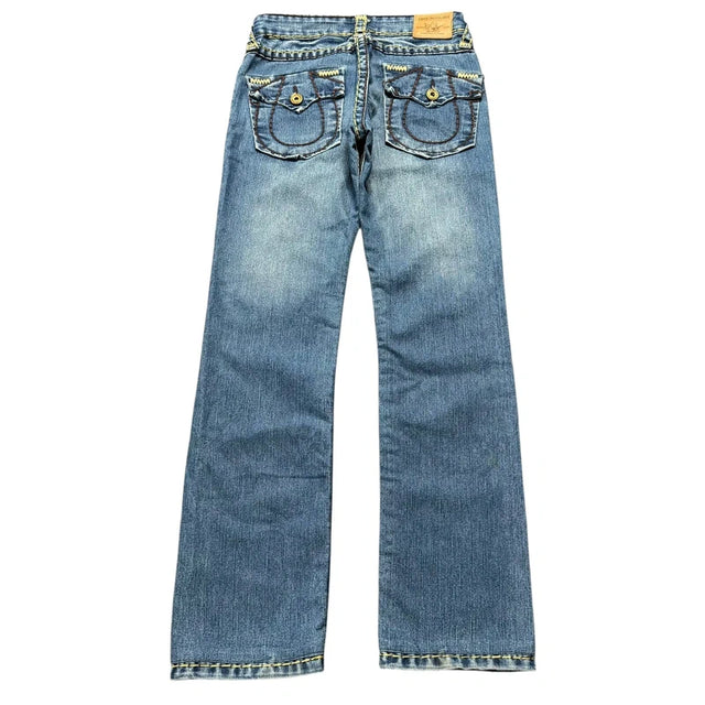 True Religion Straight leg low waist women designer jeans(w26)