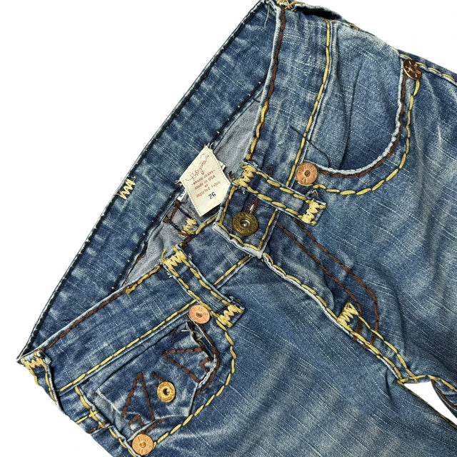 True Religion Straight leg low waist women designer jeans(w26)