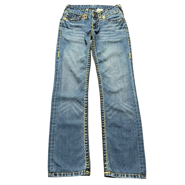 True Religion Straight leg low waist women designer jeans(w26)
