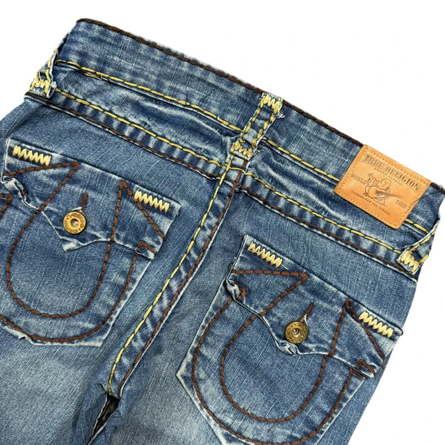 True Religion Straight leg low waist women designer jeans(w26)