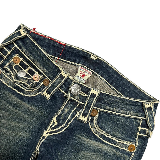 True Religion straight leg low waist women designer jeans(w24)