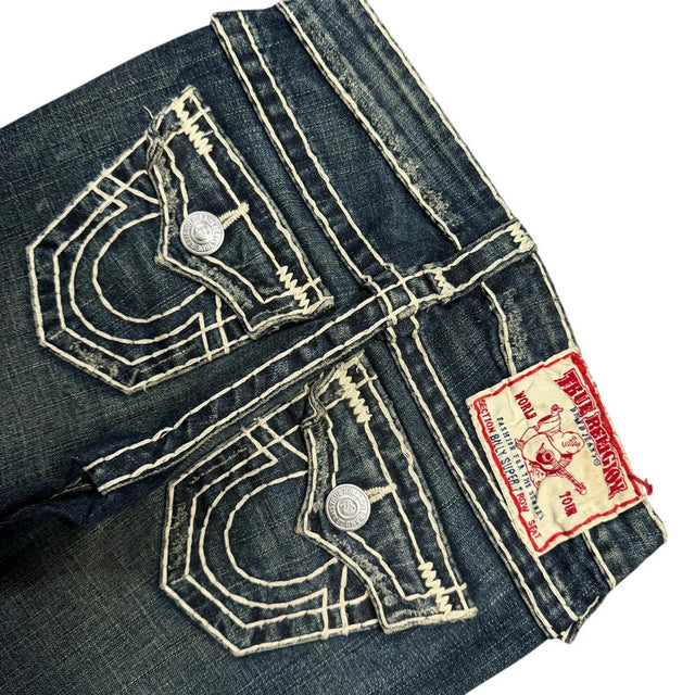 True Religion straight leg low waist women designer jeans(w24)