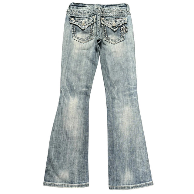 Miss me flared/bootcut low waist women designer jeans(w25)