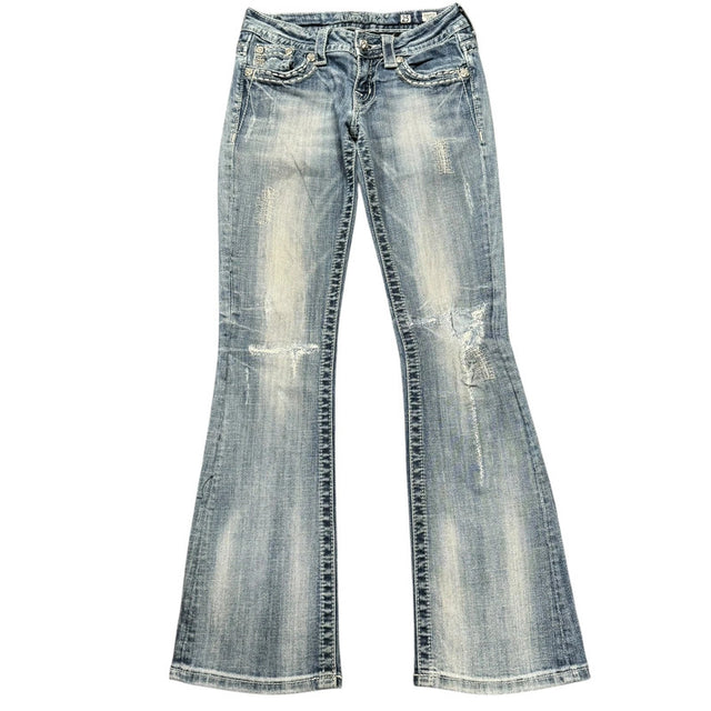 Miss me flared/bootcut low waist women designer jeans(w25)