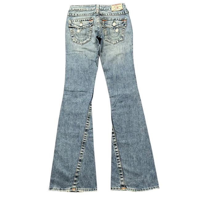 True Religion flared/bootcut low waist women designer jeans(w23)
