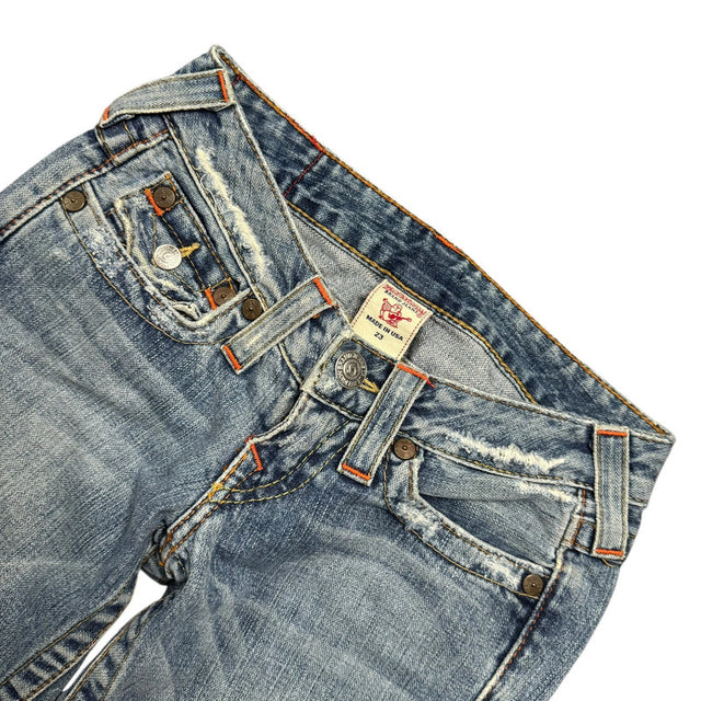 True Religion flared/bootcut low waist women designer jeans(w23)