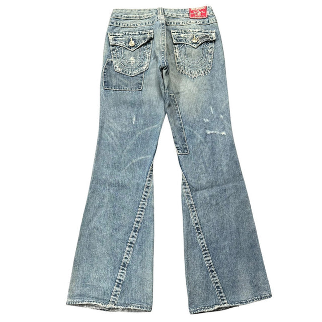 True Religion flared/bootcut low waist women designer jeans(w29)