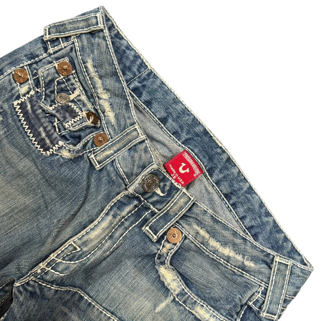 True Religion flared/bootcut low waist women designer jeans(w29)