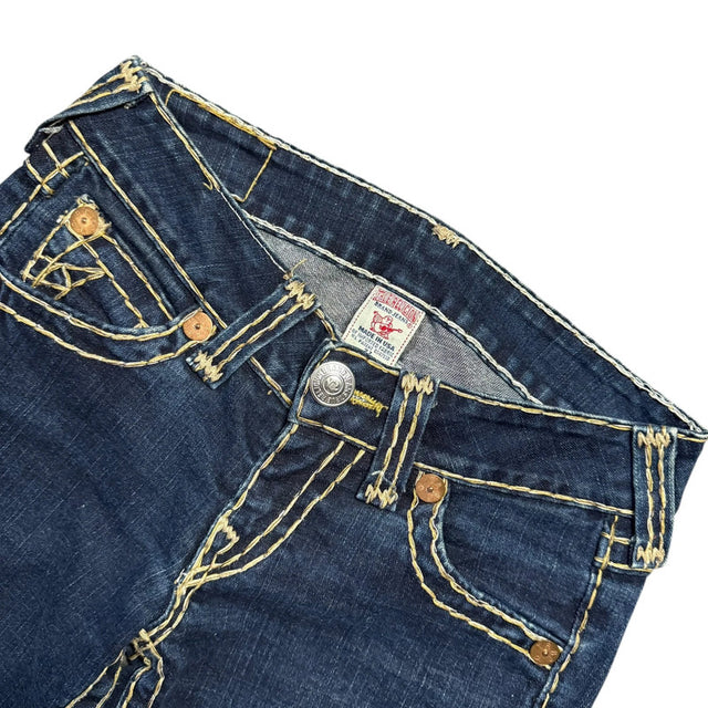 True Religion straight leg low waist women designer jeans(w27)