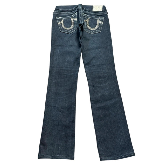 True Religion straight leg low waist women designer jeans(w24)